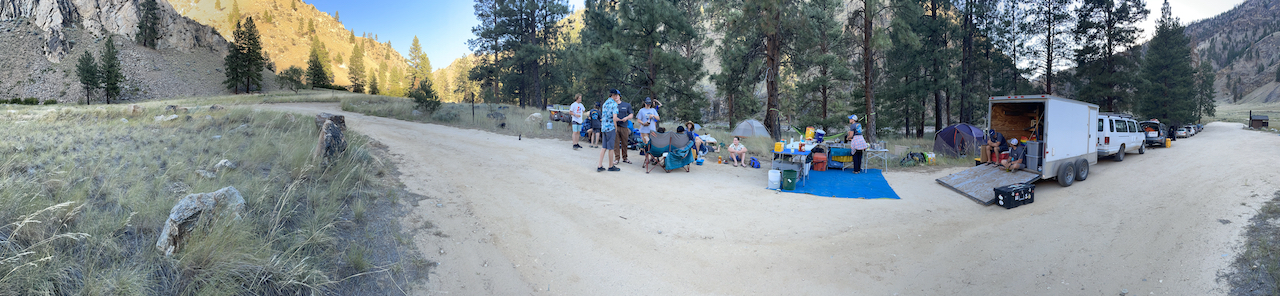 Evacuation Camp at Cove Creek