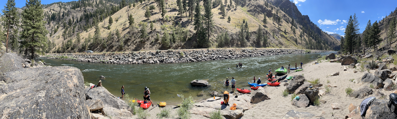 Poison Ivy Beach on Salmon River Idaho