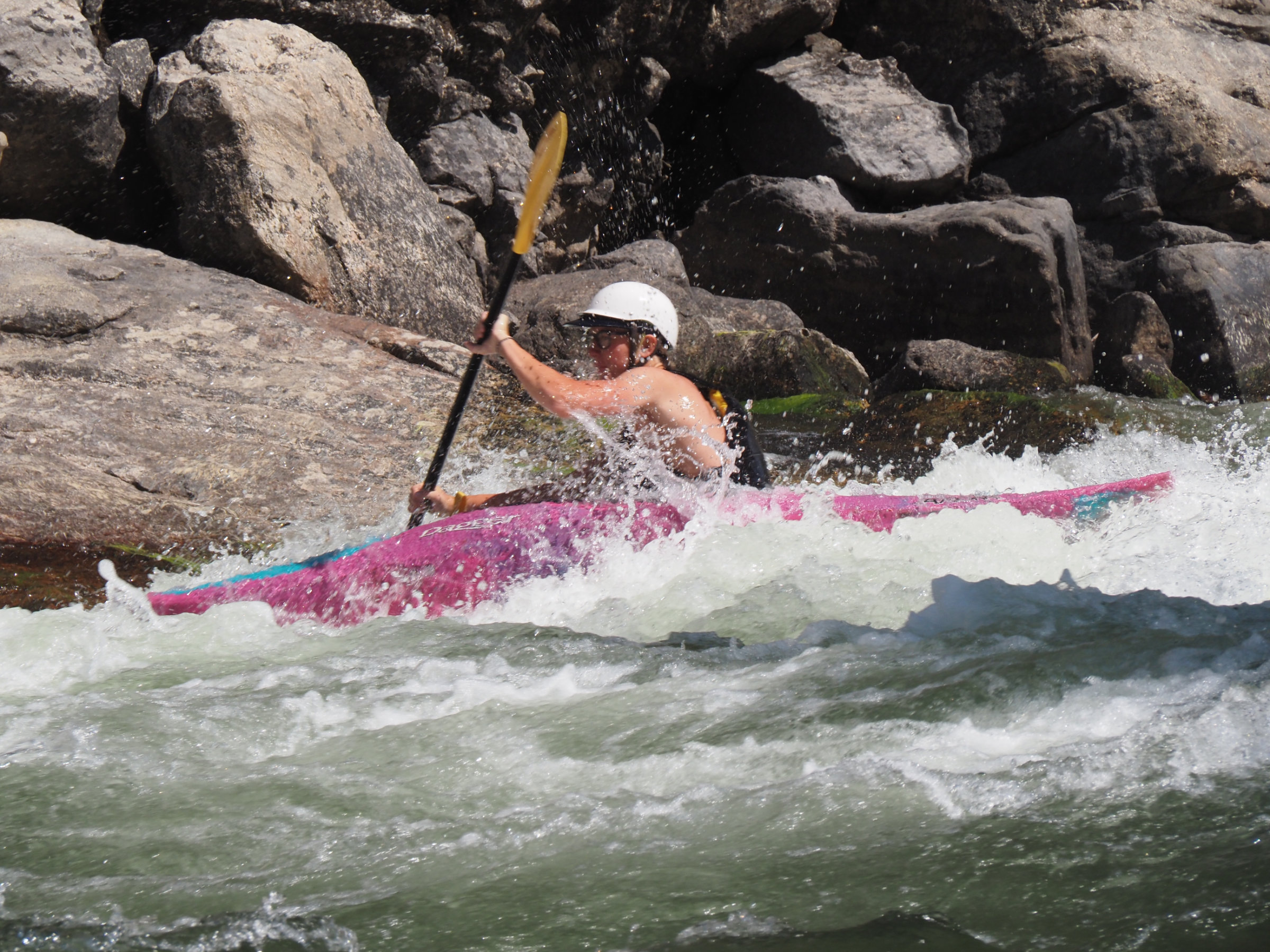 teen-kayak-camp-beginner-in-rapid