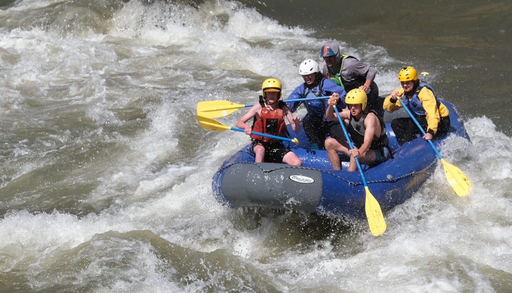 teen-kayak-camp-beginner-in-rapid